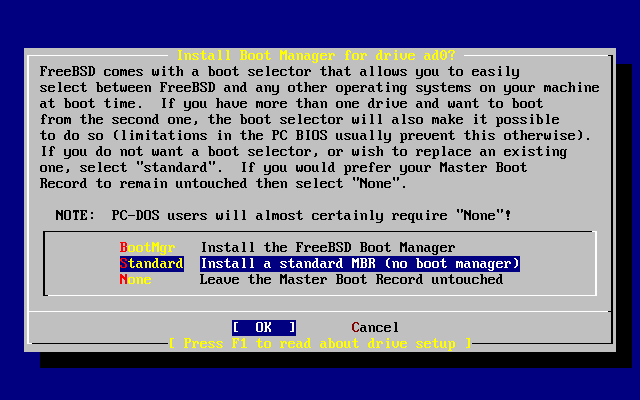    Sysinstall